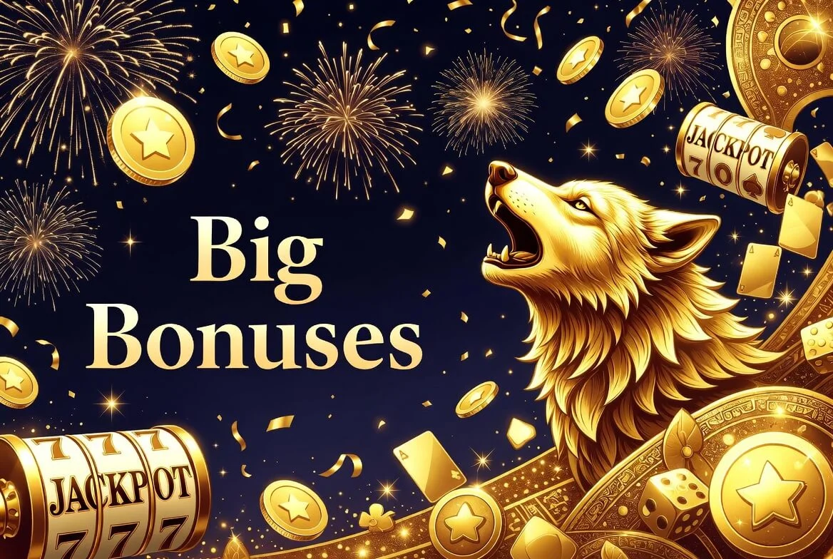 Wolf Winner free spins and deposit bonus offers shown in the promotions lobby