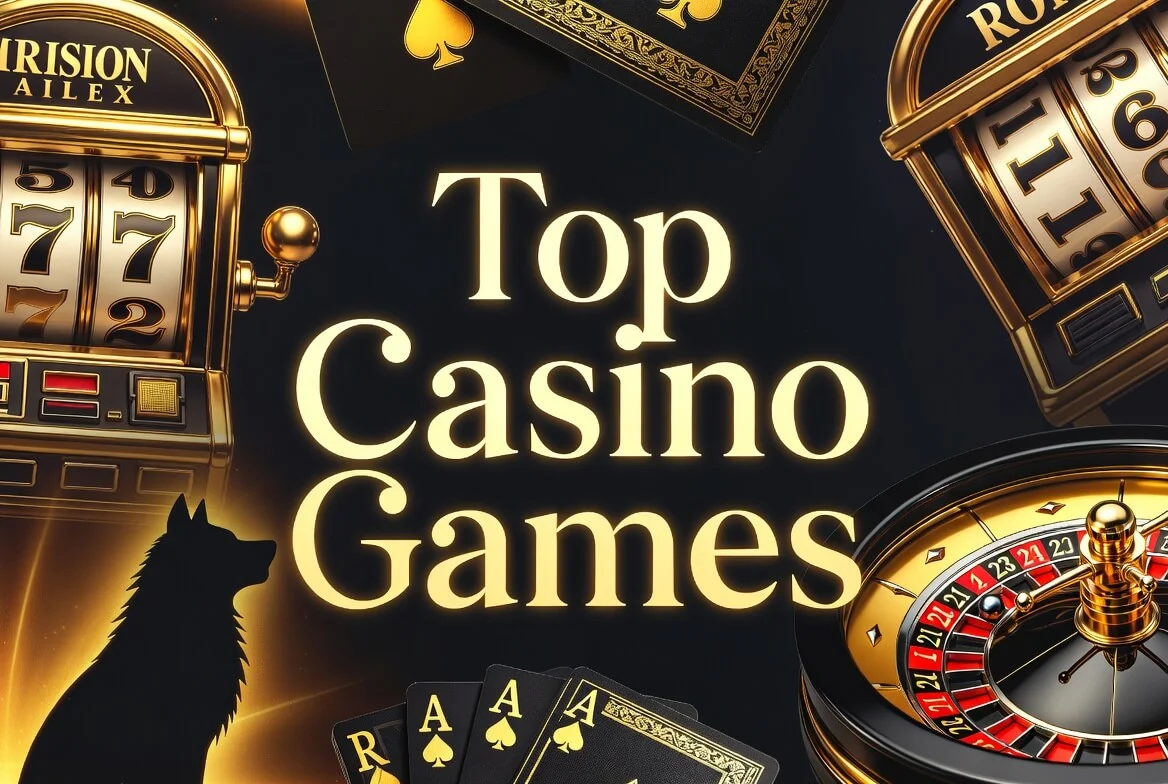 Wolf Winner online pokies lobby showing featured titles and jackpot games